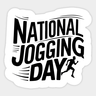 National Jogging Day Sticker